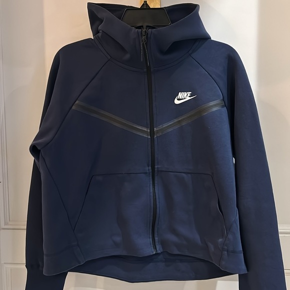 Nike Sportswear Tech Fleece Windrunner Full-Zip Hoodie Blue Black Women’s Medium